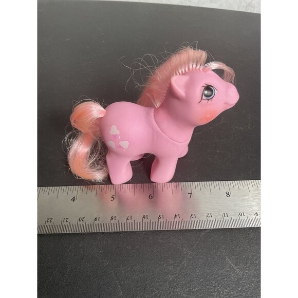 Vintage 1980s My Little Pony Cotton Candy Pink Collectible Toy Horse Figure - Picture 6 of 7